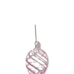 Αυγό κρεμαστό γυάλινο swirl wide pale pink - Greengate