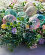 Αυγό κρεμαστό γυάλινο swirl wide pale yellow - Greengate - Image 3
