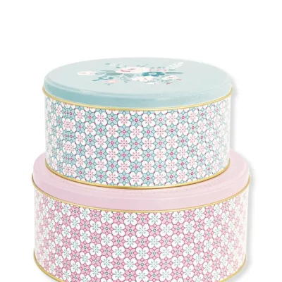 Μεταλλικά κουτιά Gwen pale pink σετ/2 - Greengate
