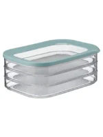 Modula nordic green δοχείο αποθήκευσης αλλαντικών 3ώροφο 3x550ml. - Mepal