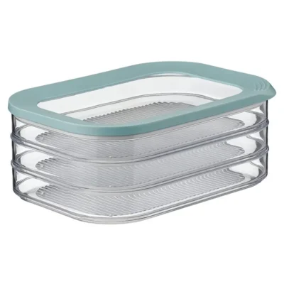 Modula nordic green δοχείο αποθήκευσης αλλαντικών 3ώροφο 3x550ml. - Mepal