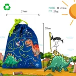 Αδιάβροχο πουγκί φαγητού Dinosaurs – Pepita Viajera - Image 4