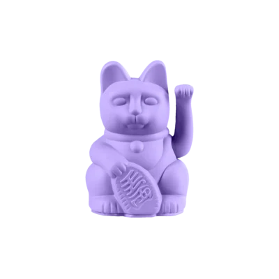 Τυχερή γάτα Maneki Neko mini lilac 15εκ. - Donkey