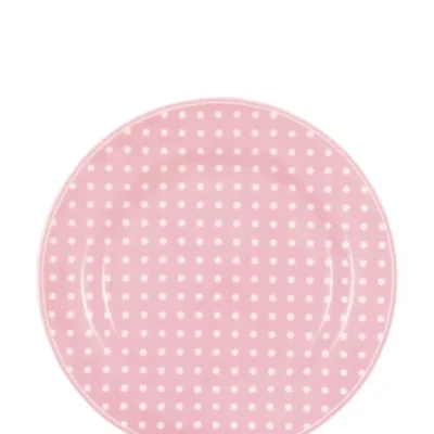 Πιάτο φαγητού Dotty ροζ 20,5εκ. - Greengate